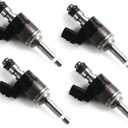 High Pressure Fuel Injectors 4pcs Fuel System Optimization Upgrade Direct Replacement for Honda Accord CR-V Civic Fit 1.5L 2015-2019 OE 16010-5R1-315