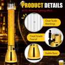 FillTouch 2 Pack Mimosa Tower Dispenser 3l/101 oz, Gold | Beer Dispenser with Detachable Ice Tube Oktoberfest Drink Mimosa Tower with Spigot for Home Game Nights Party Supplies