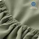 Bare Home Fitted Bottom Sheet Queen Size - Premium 1800 Microfiber - Ultra-Soft Hotel Luxury - Deep Pocket - Durable and Long Lasting (Queen, Sage)