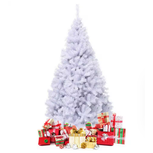 7.5 ft. Unlit Hinged Artificial Christmas Tree Premium Pine Tree 1346 Tips W/Metal Stand