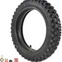2.75-10" Off-Road Tire and Inner Tube Set - Most 49cc, 50cc, and 70cc Dirt Bike Tire with 10-Inch Rim Replacement Compatible with CRF50/XR50, DRZ70/JR50, and PW50 (2.75-10")