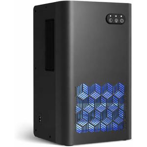 Dehumidifier for Home, 1000 sq.ft Dehumidifiers for Basement Bedroom Bathroom with 95 OZ Water Tank, Auto Shut Off 7 Colors LED Light, Black
