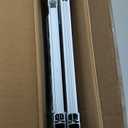 Doggy Door for Sliding Glass Door, Adjustable Height 75 3/5" to 80" Sliding Door Doggie Door Insert with Screen Design, Suitable for Medium Dogs Up to 30 Lbs, New