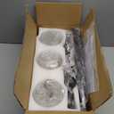 Farmhouse Bathroom Vanity Light Fixtures, Rustic 3-Light Wood Vanity Lights for Bathroom, Vintage Black Wall Sconces Lighting, Light fixtures Over Mirror, with Glass Shade