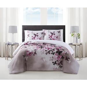 Vince Camuto Lissara Multi Cotton 2-Piece Twin XL Comforter Set, Glam Themed, for Men and Women, Oeko-TEX Certified Confidence