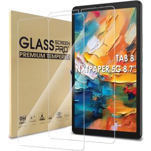 WD&CD 2 Pack Screen Protector Compatible with TCL TAB 8 NXTPAPER 5G 8.7", Case Friendly Tempered Glass for TCL TAB 8 NXTPAPER 5G 8.7" Anti Scratch Anti BubbleHigh Definition