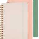 Utron 3 PCS Small Spiral Notebook 5x7, Notebooks for Note Taking, Morandi Spiral Journal Notebook, Work Notebook Small Notebooks 5x7 with Strap, Cute Notebooks for Women 70 Sheets/Note Books