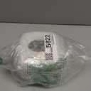 iDesign York Facial Tissue Box Cover, Vintage Holder for Bathroom Vanity Countertops, 5.75" x 5.75" x 5.5", Chrome and White