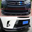 Front Bumper Lip Spoiler 3PCS for Toyota Highlander 2017 2018 2019