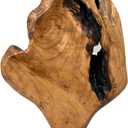 WELLAND Irregular Cedar Wood Sculpture 8.75" W x 1.75" D x 17.75" H Natural Edge Tabletop Statues, Handmade Ornaments, Dcor for Living Room, Home Office, Bedroom