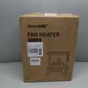 18 inch Panoramic Window with 1500W/1650W Electric Wood Fireplace Flame Effect, 4-in-1 Independent Indoor Space Heater. Full arc 3D Panoramic Flame Effect with 3S Fast Heating