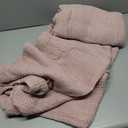 EMME Cotton Muslin Queen Blanket Bed Layering Bedspread Coverlet Breathable Gauze Soft Lightweight Blankets (Heather Dusty Pink, 90"x90")