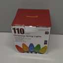 C9 Christmas Lights Outdoor, 72 FT 110 LED C9 String Lights, 8 Modes & Timer Connectable Waterproof for Christmas Tree Light Indoor Outdoor Roofline Patio Outside Garden Yard Xmas Decor, Warm White