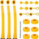 Extra Long Gas Can Spout Replacement, Our gas can nozzle is 11.2in long, (3 in longer than standard nozzles). Gas can nozzle (3 kit-Yellow) for 1/2/5/10 gal oil cans. Replacement gas can spout, Yellow