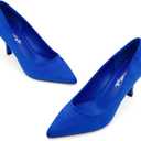 Herstyle 3 Inch Stiletto Pumps for Women – Closed Toe High Heels, Classic Pointed Toe Dress Shoes for Wedding, Office, Party & Work | Comfortable Formal Heels, 2024Royalblue, Size 10.0, Marneena