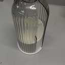 QIYVLOS Toothbrush Holders with Sliding Lid, Rotating 3 Slots Bathroom Organizer Countertop, Tooth Brush Toothpaste Holder Bathroom Counter Stand Sink Organizer Caddy for Vanity Makeup Brushes Holder (White+ Transparent Black)