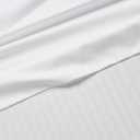 Soft, Breathable, Wrinkle-Free Microfiber 4-Piece Bed Sheet Set, Full Size, Bright White Striped