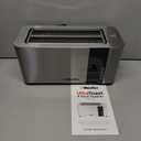 Mueller UltraToast Full Stainless Steel Toaster 4 Slice, Long Extra-Wide Slots for Bagels and Waffles, 6 Browning Levels, LED Display, Cancel/Defrost/Reheat Functions & Removable Tray, Kitchen Gadgets