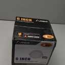 Amico 6 Pack 6 Inch 5CCT Ultra-Thin LED Recessed Ceiling Light with Junction Box, 2700K/3000K/3500K/4000K/5000K Selectable, 12W Eqv 110W 1050LM Brightness Dimmable Canless Wafer Downlight, ETL & FCC (White)