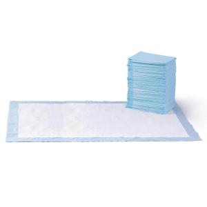 Basics LeakProof Dog and Puppy Potty Training Pee Pads with QuickDry 5Layer Design, XLarge Size 28 x 34 Inch, Blue & White, 40Pack