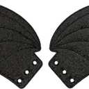 2 x DXYSQRX Shoe Wings Bat Shoe Wings Bat Wings for Boots Skates Sneakers Canvas Roller Shoes(Glitter Black) (Black)