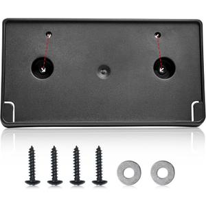 RED WOLF Front License Plate Bracket Fit for Ram 2019-2022 1500 TRX / 1500 Rebel, Replacement for OEM 68274219AD Textured CH1068153 Bumper Mounting License Plate Holder Cover Tag w/Screws