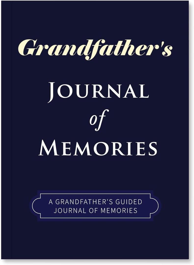Grandpa Gifts, A Grandpa's Guided Journal to Share His Life Story, Grandpa's Legacy Memory Keepsake Book with Prompt, Sentimental Gifts for Grandfather Grandparents on Birthday, Father's Day