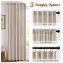 MIULEE Faux Linen Curtains 84 Inch Length 2 Panels Natural Semi Sheer Curtain with Back Tab Rod Pocket, Light Filtering Window Privacy Burlap Drapes for Living Room Bedroom 42W x 84L Linen