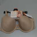 Warner's Women's Blissful Benefits Side Smoothing Underwire Bra (Brown, L)