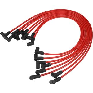 ACROPIX Car Spark Plug Coil Wires Ignition Coil Harness Cable 8mm Fit for Chevy Small Block with HEI Cap - Pack of 8