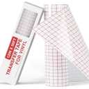 YRYM HT Clear Vinyl Transfer Paper Tape Roll-12 x 50 FT w/Alignment Grid Application Tape for Silhouette Cameo, Adhesive Vinyl for Decals, Signs, Windows, Stickers