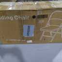 Sweetcrispy Folding Chair 12 Pack, Leather Padded Folding Chairs, Sturdy Metal Foldable Chairs, Easy to Use and Store, Outdoor and Indoor, for Home, Office, Party, Comfy (Black)