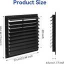 AIWFL 20 Inch Aluminum Automatic Gravity Shutter Louver Vent 2 Pack