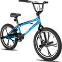 Hiland 20 Inch 3 5 Spoke Kids BMX Bike for Boys Girls Ages 5-12, 360 Degree Rotor Freestyle, 4 Pegs Single Speed Kids BMX Bicycle, Multiple Colors