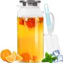 Yirilan Glass Pitcher, 2 Liter(68oz) Water Pitcher with Lid and Spout, Large Pitchers for Drinks, Water Carafe Jug, Beverage Pitchers (71 Ounces)