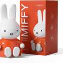 Miffy Portable Bluetooth Speakers, Cute Portable Wireless Speakers with Loud Stereo Sound, Built-in Mic, TF-Card Slot, Dual Pairing,40H Playtime for Room, Desk Decor, for her (Orange)