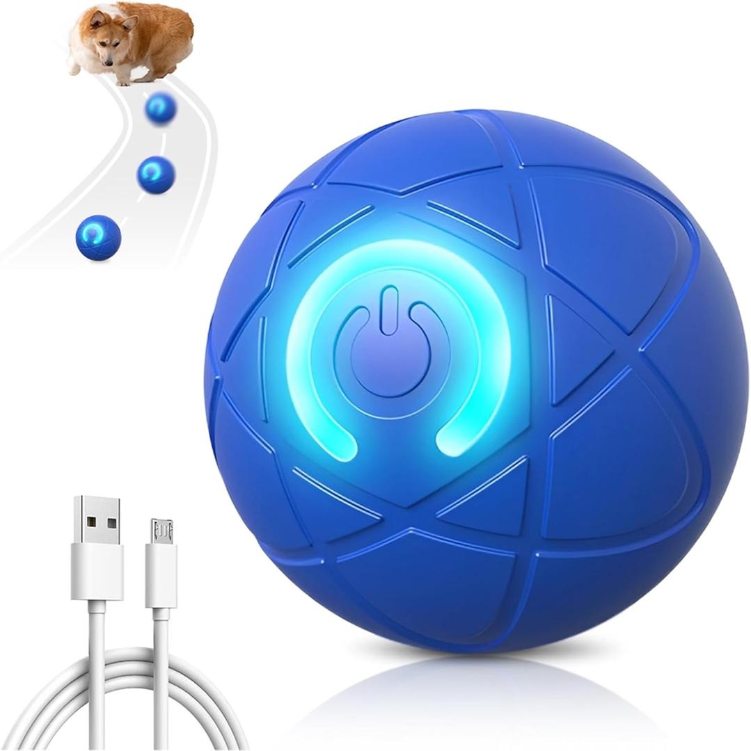 Interactive Dog Ball, 2025 New Automatic Moving Balls for Pet, LED Shaky Ball Toy, Upgraded Vibrating Dog Balls Shaking Toys for Small Dogs Cats, Donnot Suit Medium & Large Dogs