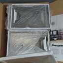 Shoe Storage Boxes Fit Size 13, White Plastic Stackable Shoe Organizer for Closet, Shoe Rack & Holder Sneaker Container, Thicken & Sturdy 6-Sided Hard Clear White 6 Pack