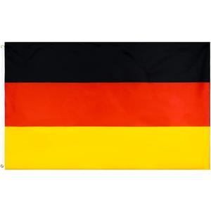 ANJOR Germany Flag 3x5 Foot German National Flags Polyester with Brass Grommets 3 X 5 Ft