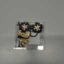 Straw Covers for Stanley Cup Accessories: Black Decorations for Stanley 30 oz & 40 oz Tumbler with Handle, Bling Letter Charms and Flower Silicone Straw Cap Topper, Trendy Stuff for Teen Girls & Women