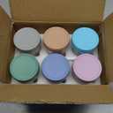 DRKIO 6 Pack Glass Baby Food Storage Containers - 8 Oz Baby Food Jars with Lids Baby Food Maker Microwave Dishwasher Freezer Safe 100% Leak Proof BPA Free Reusable