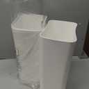 TrashAid 2 Pack Bathroom Trash Can with Lid, 2.6 Gallon / 10 Liter Small Garbage Can with Press Top Lid, Plastic Wastebasket with Pop-up Lids for Toilet, Office, Bedroom, Living Room, White