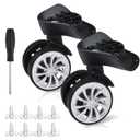 Luggage Wheels Replacement, 360 Universal Suitcase Wheels Replacement Swivel Luggage Travel Suitcase Left and Right Caster Bearings Repair Set