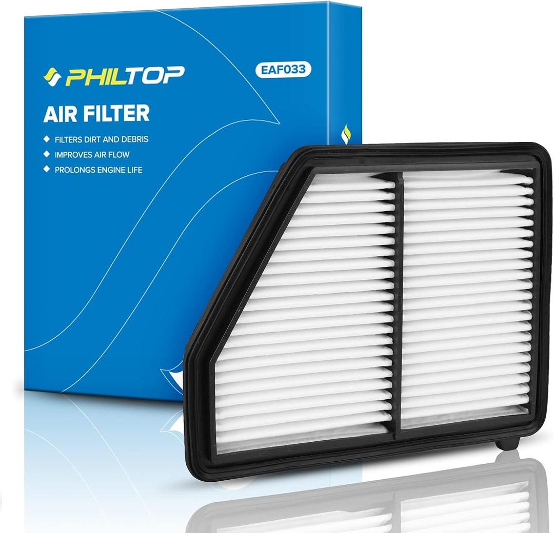 PHILTOP Engine Air Filter, Compatible with CA12051 Honda Civic 2016-2026, HR-V 2023-2025, L4 2.0L, Improve Engine Performance, Rigid Panel