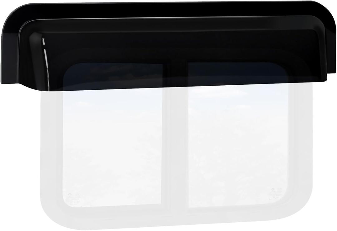 RV Window Rain Deflector & Sun Blade, RV Window Blade Rain Sunroof Deflector Fits 18-21 inch Wide Camper Sliding&Vertical Windows,Deflects Rain and Sun Protection for Camper Van Windows