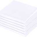 Premium White Pillowcases 6 Pack, Standard Queen Size, Soft Brushed 1800 Thread Count Microfiber, Allergies Free, Wrinkle Resistant, Tailoring Iron, 0.5 Dozen Bulk Pillowcases Set