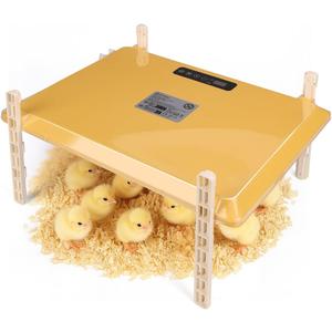 Petempo Smart Chicken Brooder Heater, 16"x11" Chick Heat Plate for 20 Baby Chicks, 13 Temperature & 7 Timer Settings, 200W Chicken Coop Heater, UL Certified