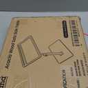 HOLANA Acacia Wood Adjustable C-Shaped Couch Table  360 Swivel Side Table for Sofa - Small End Table for iPad, Laptop, or TV Tray  Eating Trays for Living Room or Bedside Use (Walnut)