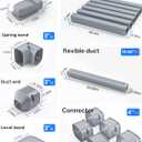 3'' 22.5Ft Mini Split Line Set Cover Kit for Minisplit Ductless Linset Air Conditioners and Heat Pumps, Central AC Decorative Upgraded UV-Proof Strong & Durability PVC Pipe, Gray