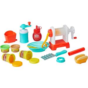Play-Doh Kitchen Creations Spiral Fries Playset with 5 Cans of Modeling Compound Colors, Back to School Classroom Supplies, Play Food & Cooking Toys for Kids, Preschool Toys, Ages 3+
